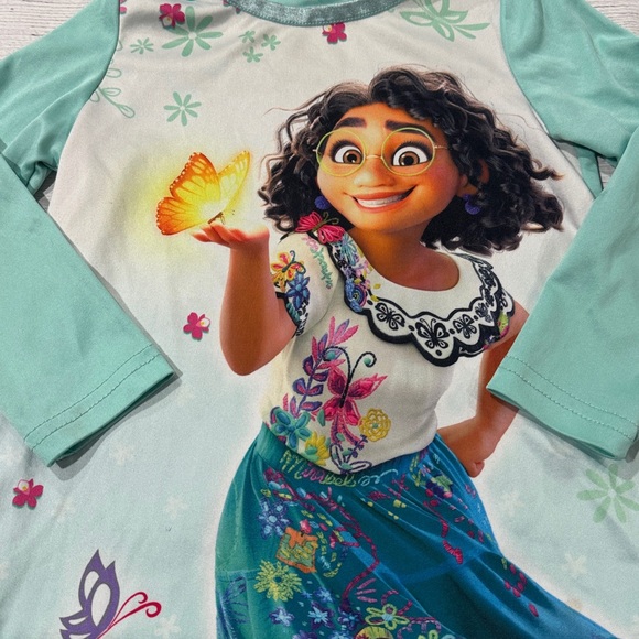 Disney’s Encanto Toddler Girls Aqua Nightgown with Character Design - Picture 3 of 5